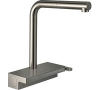 Hansgrohe Aquno Select M81 Single Lever Kitchen Mixer 250, Pull-Out Spout, 2 Spray Modes, Stainless Steel Finish, 73836800