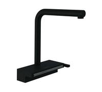 Hansgrohe Aquno Select M81 Single Lever Kitchen Mixer 250 With Pull-Out Spout And Sbox, 2 Spray Modes, Matt Black, 73830670