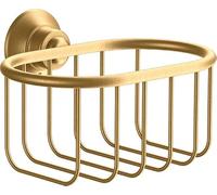 Hansgrohe AXOR Montreux soap basket; color: Brushed Brass