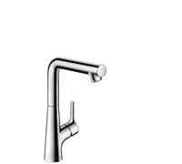 Hansgrohe Basin Mixer Tap Talis S Single lever 210 with pop-up waste and 120° swivel spout