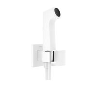 hansgrohe Bidet Set E, Bidet Shower with 1 Water-Saving Jet Type (EcoSmart), incl. Stopcock, Shower Bracket and Shower Hose 1.25 m, for Cold Water, matt White
