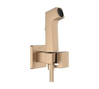 Bidet Tap Hansgrohe Bidette 1jet E EcoSmart+ cold water hand shower with holder and 125 cm hose, square Brushed Bronze 29231140