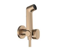 Bidet Tap Hansgrohe Bidette 1jet S EcoSmart+ cold water hand shower with holder and 125 cm hose, round Brushed Bronze 29230140
