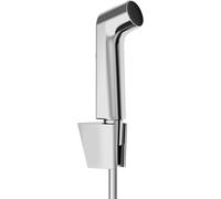 hansgrohe Bidette S 29238000 Hand Shower with 1 Water-Saving Jet Type (EcoSmart) with Shower Holder and Shower Hose 1.25 m Without Integrated Shut-Off Valve Chrome