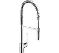 hansgrohe Cento - kitchen tap, 2 sprays, kitchen sink tap with spout height 187 mm, kitchen mixer tap with swivel spout, chrome, 14806000