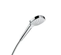 hansgrohe Croma Select E 110 Vario hand shower, 3 spray modes, white/chrome