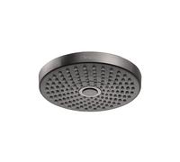 hansgrohe Croma Select S 7-inch ShowerheadLow Flow Modern 2-Spray Rain IntenseRain Water Saving with QuickClean in Brushed Black Chrome 04388340 Sho