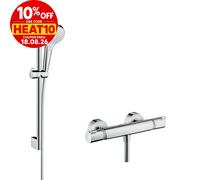 hansgrohe Croma Select S Ecostat Comfort Thermostatic Bar Mixer Shower Bathroom