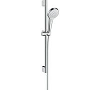hansgrohe Croma Select S Shower set 110 Vario water-saving 9 l/min with shower rail 65 cm, white/chrome, 26563400