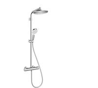 Hansgrohe Crometta S Shower System 240 2 Sprays With Thermostat, Chrome, 26781000