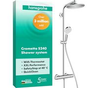 hansgrohe Crometta S - Shower System Showerpipe 240 1jet with Thermostatic Mixer chrome