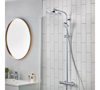 hansgrohe Crometta S - Shower System Showerpipe 240 1jet with Thermostatic Mixer EcoSmart chrome