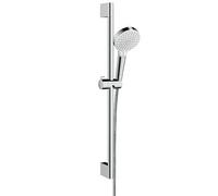 hansgrohe Crometta Vario Shower Handset with Riser Kit White & Chrome - 26532400