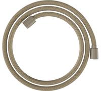 hansgrohe Designflex Planet Edition - universal fit textile shower hose 1,60 m, tangle free, flexible shower head hose anti-kink, incl. sealing rings, sand, 28250210