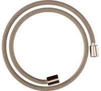 hansgrohe Designflex - universal fit shower hose 1,25 m, tangle free, flexible shower head hose anti-kink, incl. sealing rings, brushed bronze, 28220140