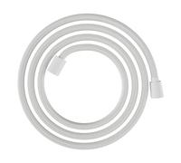 hansgrohe Designflex - universal fit shower hose 2,00 m, tangle free, flexible shower head hose anti-kink, incl. sealing rings, matt white, 28230700