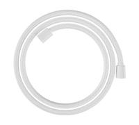 hansgrohe Designflex - universal fit textile shower hose 1,60 m, tangle free, flexible shower head hose anti-kink, incl. sealing rings, matt white, 28260700