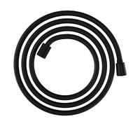 hansgrohe Designflex - universal fit textile shower hose 2,00 m, tangle free, flexible shower head hose anti-kink, incl. sealing rings, matt black, 28230670