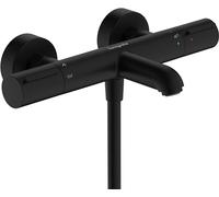 hansgrohe Ecostat Element - Bath Thermostat Exposed, Thermostatic Bath Mixer with Safety Stop at 40 °C, Thermostat for Bath tubs, Mixer tap for 2 Functions, matt Black, 13347670