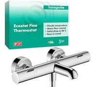 hansgrohe Ecostat Fine Bath/Shower Thermostat - 13325000 - Chrome - New