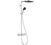 Hansgrohe Ecostat Fine Thermostatic Dual Exposed Mixer Shower & Handset Chrome