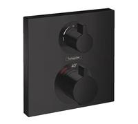 Hansgrohe Thermostat for concealed installation Ecostat with shut-off valve 2 functions Black Matt