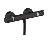 Hansgrohe Ecostat Thermostatic shower mixer Comfort for exposed installation, matt black, 13116670