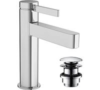 Single Hole Mixer Tap Hansgrohe Finoris CoolStart with Push-Open waste set Chrome