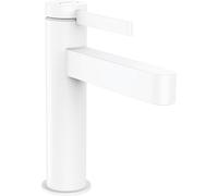 hansgrohe Finoris Basin Mixer Tap 110 with pop-up waste set, matt white, 76020700