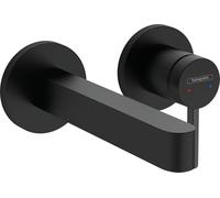 hansgrohe Finoris Basin Mixer Tap for concealed installation wall-mounted with spout 16,8 cm, matt black, 76051670