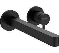 hansgrohe Finoris Basin Mixer Tap for concealed installation wall-mounted with spout 22,8 cm, matt black, 76050670