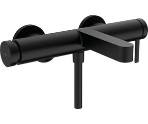 hansgrohe Finoris Single lever bath mixer for exposed installation, matt black, 76420670