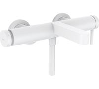 Wall Mounted Bath Shower Mixer Tap Hansgrohe Finoris Single lever White Matt