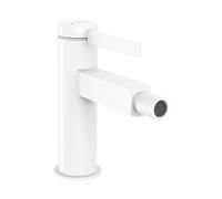 hansgrohe Finoris Single lever bidet mixer with push-open waste set, matt white, 76200700