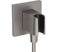 Shower Head Holder Hansgrohe FixFit Porter E 90x90mm Brushed Black Chrome