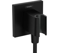 Shower Head Holder Hansgrohe FixFit Porter E 90x90mm Black Mat