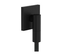 hansgrohe FixFit Fine E - Shower Outlet Elbow, Shower Outlet Connector with Non-Return Valve, wall Outlet Elbow, matt Black, 28883670