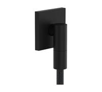 hansgrohe FixFit Fine E - Shower Outlet Elbow, Shower Outlet Connector with Non-Return Valve, wall Outlet Elbow, matt Black, 28883670
