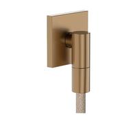 hansgrohe 28883140 FixFit Fine E Wall Outlet with Non-Return Valve, Brushed Bronze