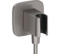 Shower Head Holder Hansgrohe FixFit Porter Q 90x90mm Brushed Black Chrome