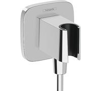 hansgrohe FixFit Q Wall outlet with shower holder, chrome, 26887000
