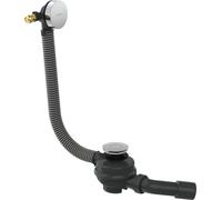 hansgrohe Flexaplus 58154000 Complete Set Drain and Overflow Fitting with Base and Odour Trap Suitable for Baths with Drain Diameter 52 mm Chrome