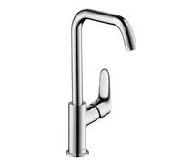 hansgrohe Focus basin mixer tap 240 with 120° swivel range, without waste, chrome 31519000