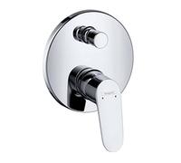 hansgrohe Focus bath and shower mixer for 2 outlets, chrome 31945000