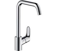 hansgrohe Focus S - Single lever kitchen mixer 260 for open water heaters and with swivel spout chrome