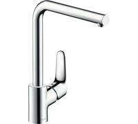 hansgrohe Focus M41 - kitchen tap, 1 spray, kitchen sink tap with spout height 280 mm, kitchen mixer tap with swivel spout, chrome