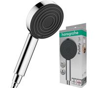 Hansgrohe Hand Shower Pulsify S, Shower Head 105 mm with 1 Spray (PowderRain), Chrome, 24120000
