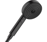 Hansgrohe Hand Shower Pulsify Select S, Shower Head 105 mm with 3 Sprays (Relaxation) Incl. PowderRain, Matt Black, 24110670