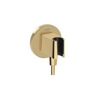 hansgrohe Handheld Shower Wall Outlet 1/2-inch Thread Connection in Polished Gold Optic 26888991