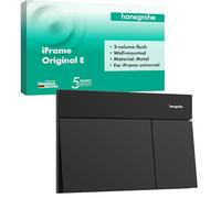 hansgrohe iFrame Element E 66003670 Metal Push Plate Toilet for 2 Flush Flushes for hansgrohe iFrame Flush-Mounted Cistern Matte Black